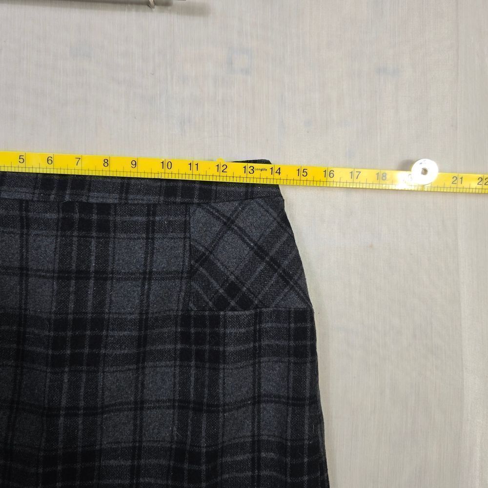 Willi Smith Plaid Mini Skirt in Black and Gray - Picture 5 of 7